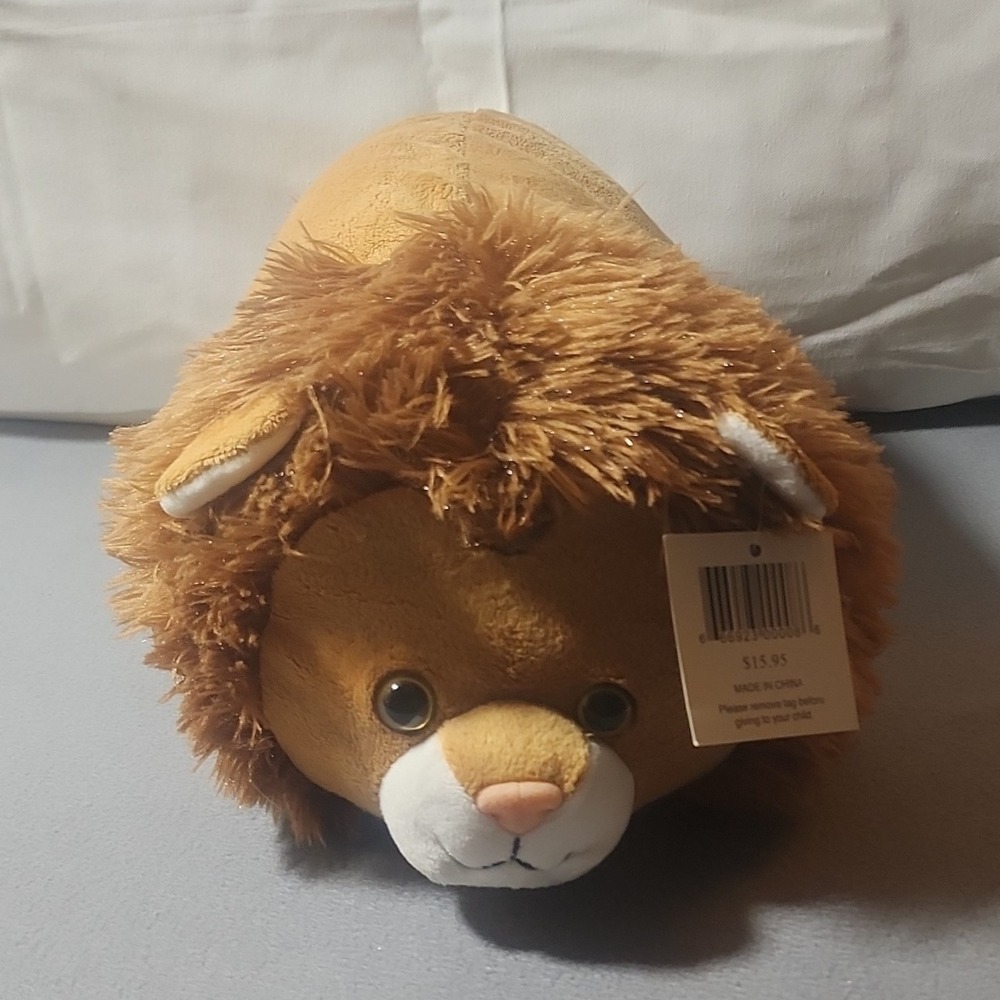 Statue of Liberty Museum Store Lion Plush Doll Small Brown White